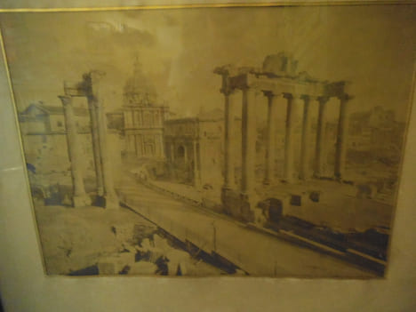 Place du forum à Rome vers 1860.. Anonyme