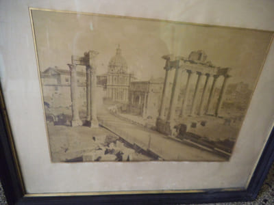Place du forum à Rome vers 1860.