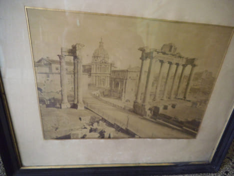 Place du forum à Rome vers 1860.. Anonyme