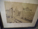 Place du forum à Rome vers 1860.. Anonyme
