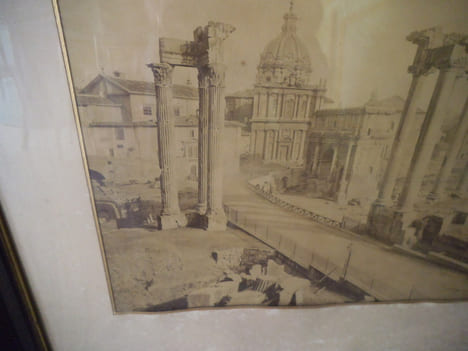 Place du forum à Rome vers 1860.. Anonyme