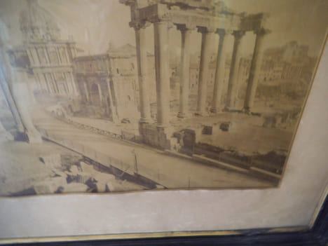 Place du forum à Rome vers 1860.. Anonyme