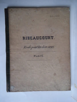 Projet de salle pour les deux sexes Commune de RIBEAUCOURT arrondissement de Bar le Duc (Meuse) . Anonyme