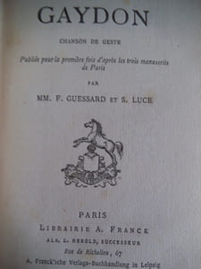 chansons de geste