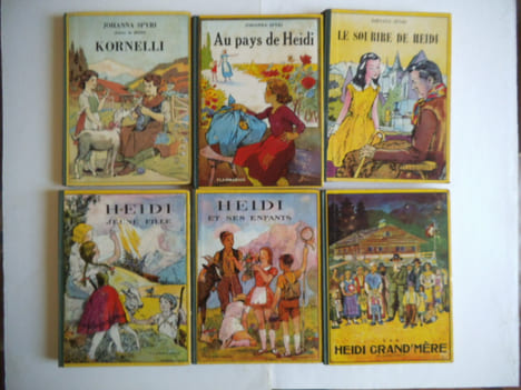 Heidi jeune fille, Heidi et ses enfants, Heidi grand-mère  Le sourire d’Heidi,Au pays d’Heidi,Kornelli . SPYRI Johanna 