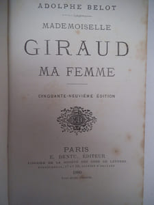 Mademoiselle GIRAUD Ma femme.