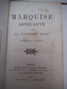 La marquise sanglante. DASH Comtesse