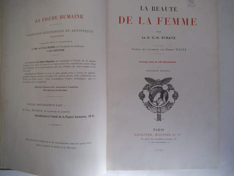 La beauté de la femme . STRATZ Dr 
