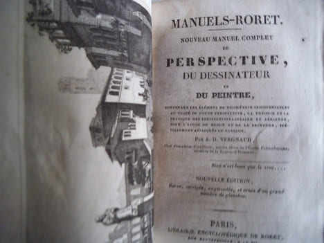 Nouveau manuel complet de perspective du dessinateur et du peintre . VERGNAUD A.D 