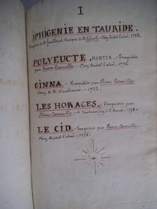 POLYEUCTE,CINNA, Les HORACES, Le Cid
