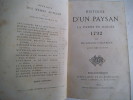 Histoire d’un paysan-La Patrie en danger 1792.. ERCKMANN CHATRIAN 