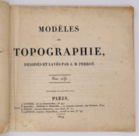 Modèles de topographie, dessinés et lavés