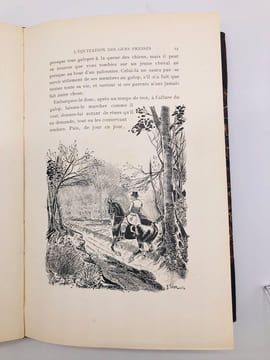 L'équitation des gens pressés (chit-chat about the pigskin). de Comminges, le Cte; Thélem E. (illustrations)