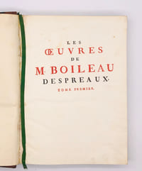 Les oeuvres de M. Boileau Despreaux