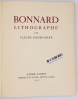 Bonnard Lithographe. Roger-Marx Claude