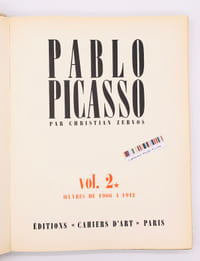 Pablo Picasso vol. 2; Oeuvres de 1906 à 1912