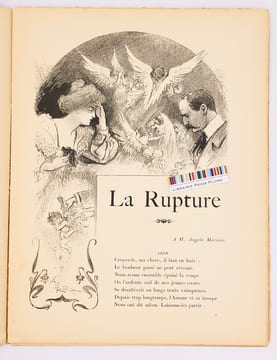 La rupture. Conte en vers. Illustré de Grandes Compositions formant encadrement de chaque page par A. Robida. Christophle Albert. A. Robida ...