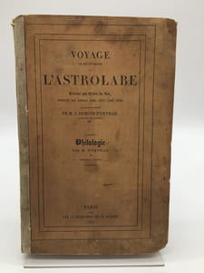 Voyage de découvertes de l'Astrolabe exécuté par Ordre du Roi pendant les années 1826-1827-1828-1829, sous le commandement de M. J. Dumont d'Urville, capitaine de vaisseau. Philologie. Première partie.