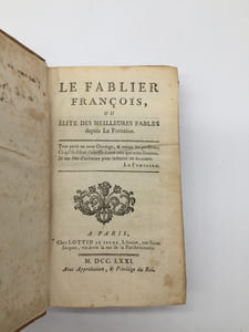 Le fablier françois, ou élite des meilleures fables depuis Lafontaine
