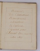 Recueil de chansons, romances, ariettes et caetera copiées par Chenal (E.-Augustin) en 1817. CHENAL, E.-Augustin