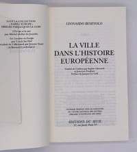 La ville dans l'histoire européenne