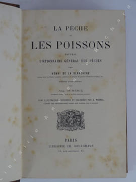 La pêche et les poissons. Nouveau dictionnaire général des pêches.  Précédé d'une préface par Auguste Duméril. 1100 illustrations dessinées et ...