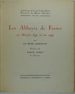 Les abbayes de France au Moyen-Age et en 1947. undefined