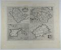 ANGLESEY - WIGHT - GARNESAY - JARSAY. [Îles Anglo-Normandes, Channel Islands, Guernsey, Jersey].. MERCATOR Gérard - HONDIUS.