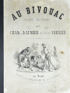 Au Bivouac. Croquis militaires.