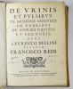 De urinis et pulsibus de missione sanguinis de febribus de morbis capitis, et pectoris.. BELLINI, Lorenzo.