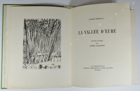 La vallée d'Eure. Pointes sèches d'André Jacquemin.. HÉRISSAY Jacques (JACQUEMIN André).
