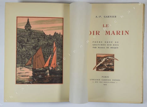 Le Soir Marin.. GARNIER, Auguste - Pierre ; DE BECQUE, Maurice (ill.)
