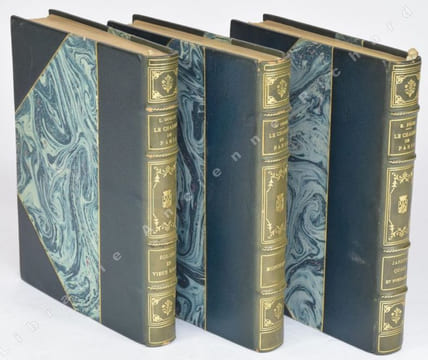 Le Charme de Paris. Jardins, Quais et Fontaines. Églises et Vieux Logis. Monuments. Complet en 3 volumes.. PILON, Edmond ; GOSSET, Léon ; WILLAUME, ...