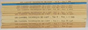 Les Cahiers techniques de l'Art. 12 cahiers en 11 volumes. Complet 1947 - 1962.. RUMPLER, Marguerite.
