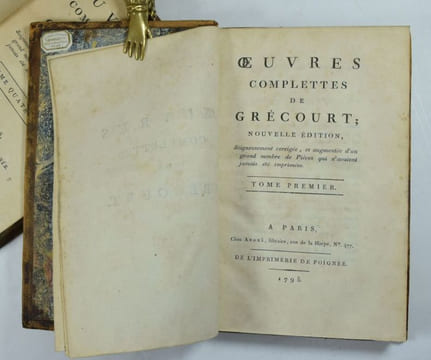 Oeuvres complètes de Grécourt ; Nouvelle Édition, Soigneusement corrigée, et augmentée d'un grand nombre de Pièces qui n'avaient jamais été ...