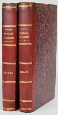 Journal des Travaux de l'Académie Nationale Agricole, Manufacturière et Commerciale (...) et de la Société Française de Statistique Universelle. Quarante-Troisième Année (Année 1873), Quarante-Quatrième Année (Année 1874) [Incomplète], Quarante-Cinquième Année (Année 1875) [Incomplète], Quarante-Sixième Année (Année 1876) [Incomplète], Quarante-Septième Année (Année 1877), Quarante-Huitième Année (Année 1878) [Incomplète].