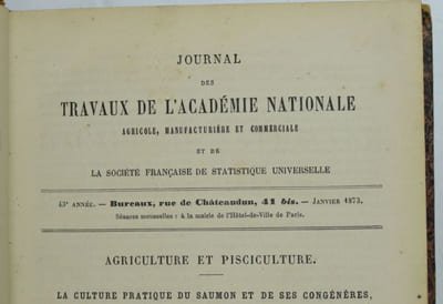 Journal des Travaux de l'Académie Nationale Agricole, Manufacturière et Commerciale (...) et de la Société Française de Statistique Universelle. Quarante-Troisième Année (Année 1873), Quarante-Quatrième Année (Année 1874) [Incomplète], Quarante-Cinquième Année (Année 1875) [Incomplète], Quarante-Sixième Année (Année 1876) [Incomplète], Quarante-Septième Année (Année 1877), Quarante-Huitième Année (Année 1878) [Incomplète].