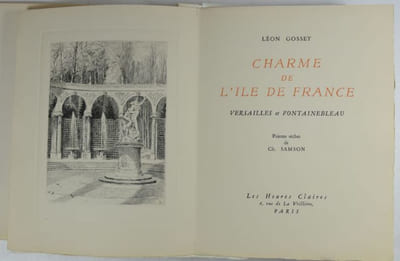 Charme de l'Île de France. Pointes sèches de Ch. Samson.