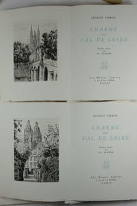 Charme du Val de Loire. (T.1) Charme de la Touraine. (T.2) Charme de l'Anjou. Pointes sèches de Ch. Samson.