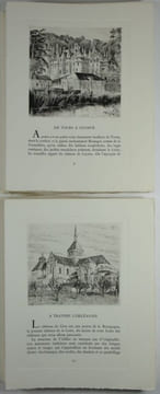 Charme du Val de Loire. (T.1) Charme de la Touraine. (T.2) Charme de l'Anjou. Pointes sèches de Ch. Samson. . LEVRON, Jacques ; SAMSON, Ch. ...