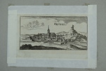 Rethel. Gravure sur cuivre (Christophe RIEGEL, vers 1690). . [RIEGEL, Christophe (GRAVURE)].