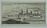 Espernay [Epernay]. Gravure sur cuivre (Christophe RIEGEL, vers 1690). . [RIEGEL, Christophe (GRAVURE)].