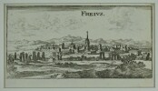 Freius [Fréjus]. Gravure sur cuivre (Christophe RIEGEL, vers 1690). . [RIEGEL, Christophe (GRAVURE)].
