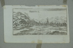 Grenoble. Gravure sur cuivre (Christophe RIEGEL, vers 1690). . [RIEGEL, Christophe (GRAVURE)].
