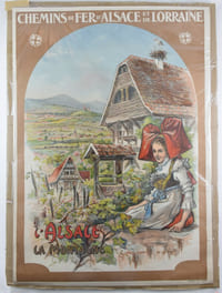 L'Alsace, la Montagne. Chemins de Fer d'Alsace et de Lorraine.