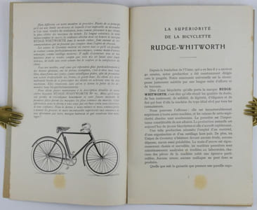 La célèbre Rudge-Whitworth N° 60 Bicyclette de route. Seuls concessionnaires pour la vente à termes J. Girard & Cie. Successeur de E. Girard & A. Boitte 46, Rue de l'Échiquier, Paris.