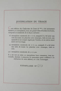 Confessions du Comte de ***. Illustrées d'eaux-fortes originales par Maurice Leroy.. DUCLOS, Charles ; LEROY, Maurice (illustrations).