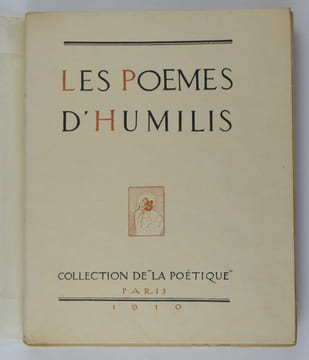 Les Poèmes d'Humilis. Enrichis de quatre compositions inédites d'Auguste Rodin.. undefined