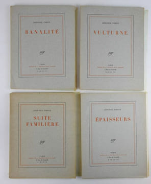 Banalité. Suite Familière. Vulturne. Épaisseurs.. FARGUE, Léon-Paul.