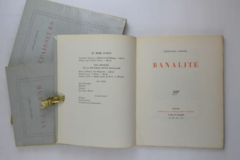 Banalité. Suite Familière. Vulturne. Épaisseurs.. FARGUE, Léon-Paul.